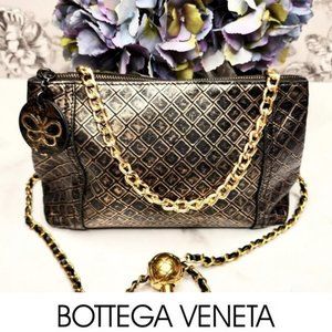 Bottega Veneta Zip Pouch in Intrecciomirage Nappa Leather Converted to WOC